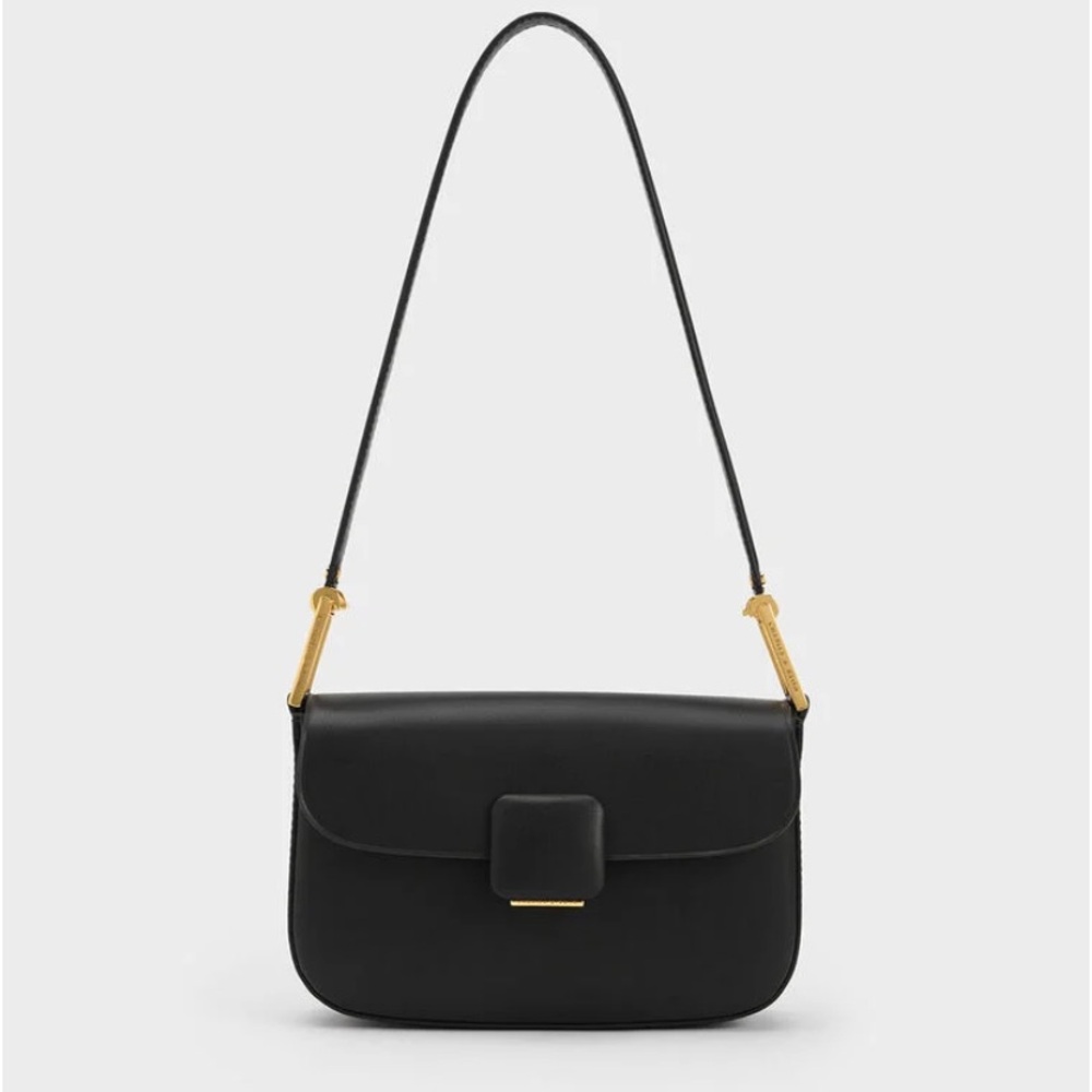 Charles & Keith Push-Lock Shoulder Bag